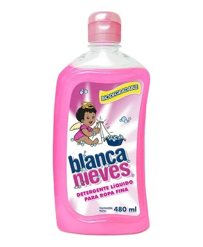 Pack 8 Detergente Líquido Blanca Nieves Para Ropa 480 Ml