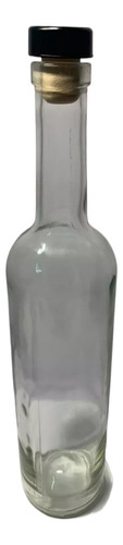 Botella Mezcalera Bordalesa  3/4s 750ml Con Corcho - 12 Pzs