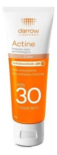 Protetor Solar Cor Universal Fps30 Antioleosidade Actine 40g