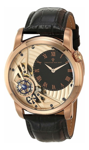 Reloj Hombre Christian Van Sant Cv1546 Cuarzo Pulso Negro En