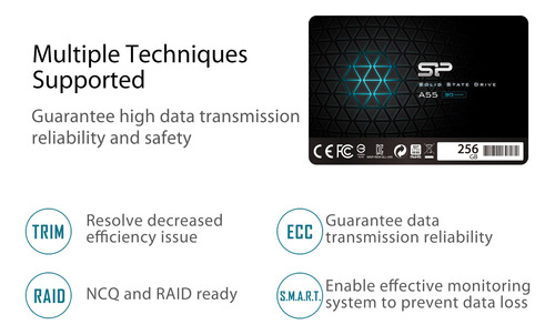 Silicon Power Ssd 256gb 3d Nand A55 Slc Sata Iii 2.5 Mmg