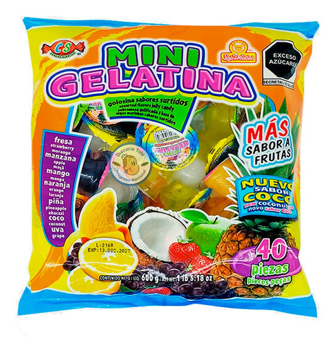 Mini Gelatina Las Delicias 40 Pzas