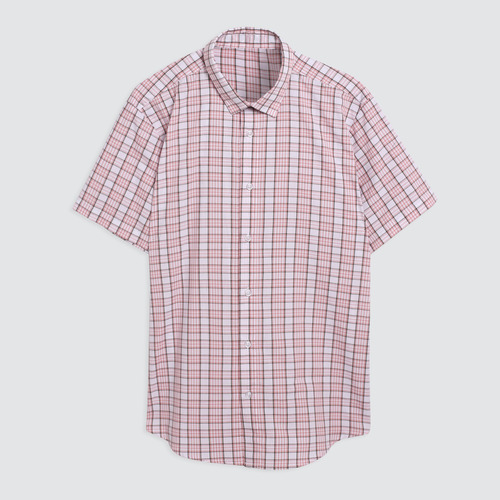 Camisa Hombre Ostu M/c Rosa Poliéster 60010485-20254