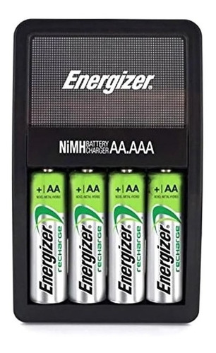 Cargador 2/4 Pilas Energizer Maxi + 2 Aa Recargables 1300mah