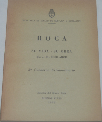 Roca Su Vida Su Obra 2ª Cuaderno Extraordinario J. Arce G24