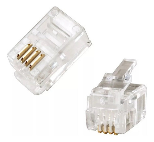 Pack De 100 Conectores Rj9 Wireplus