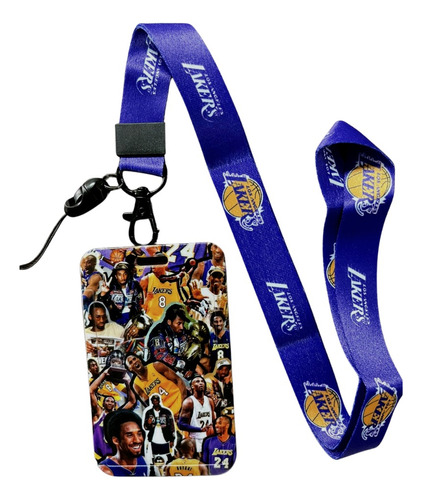 Porta Credencial Con Lanyard Los Ángeles Lakers