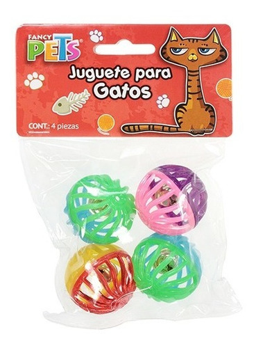 Pelotas Bicolor 4 Pzas Fl8249