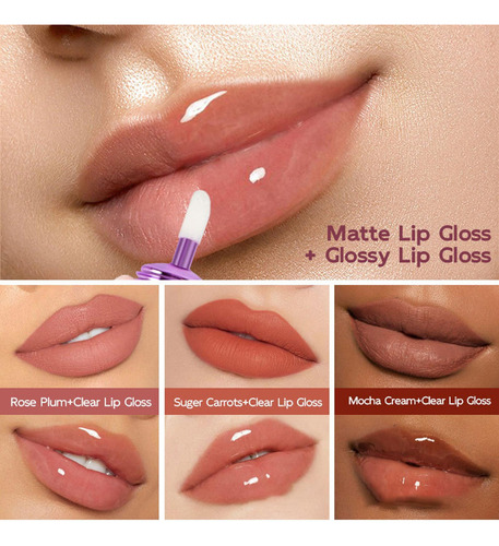 Manchas De Labios For Mujer Juego De Brillo De Labios Para