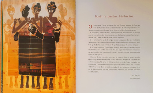 A Ilha Do Crocodilo - Contos E Lendas Do Timor - Leste - Geraldo Costa (c/ Suplemento De Leitura)
