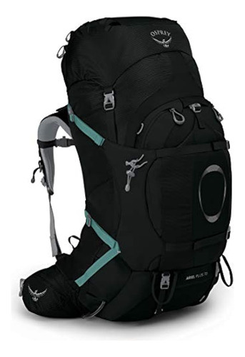 Osprey Ariel Plus 70l Mochila Mochilera Mujer, Negro, Wm/l