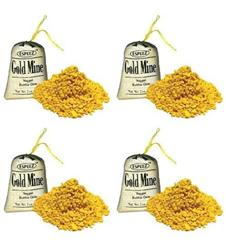 Chicle - Nuggets De Chicle Gold Mine - 2 Oz (paquete De 24)