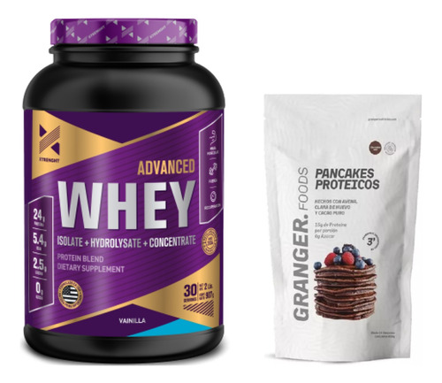 Combo Advanced Whey Protein Xtrenght 2 Lb Y Pancakes Granger