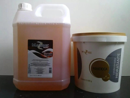 Kit Shampoo 4,8l + Hidratação 3,500kg Mairibel De Mandioca