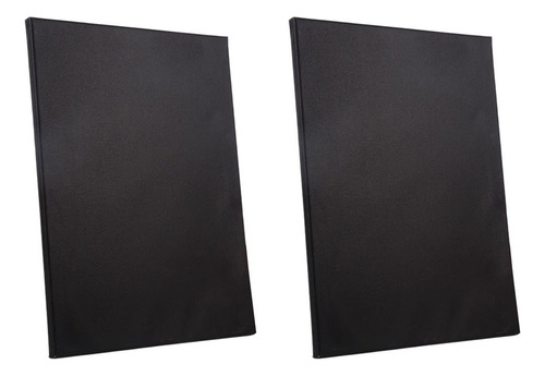 L Tablero De Lona En, Marco De Madera De Lona Negra, 30x40cm