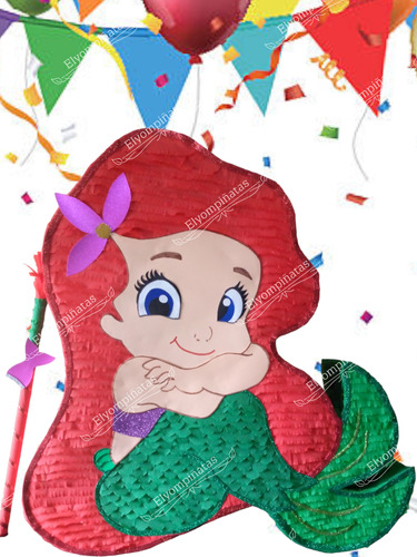 Piñata Sirenita Ariel 