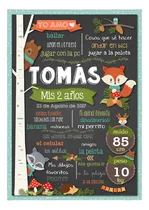 Comprar Cartel Pizarra Personalizada Digital Primer Año · Imprimible