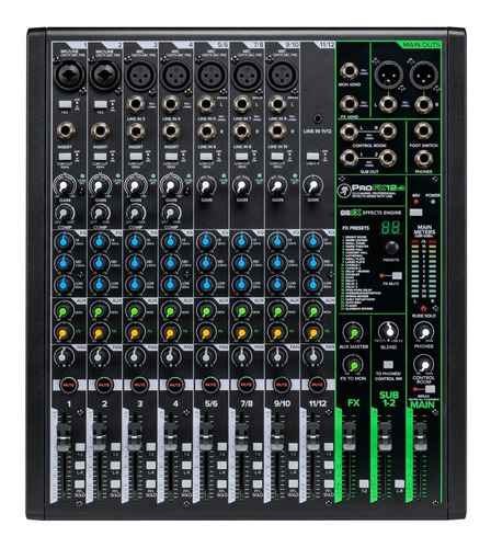 Mackie Pro Fx12 V3 Mixer 12 Canales Usb Efectos