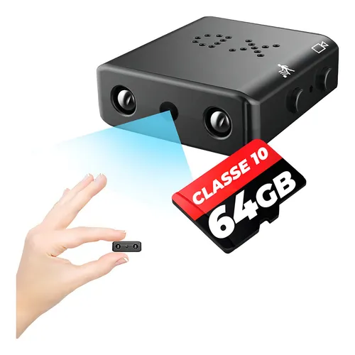 Mini Câmera Espiã Click XD-1 Bateria 64gb Segurança Noturna 1080p Menor preço em Mini Câmera Espiã Click XD-1 Bateria 64gb Segurança Noturna 1080p