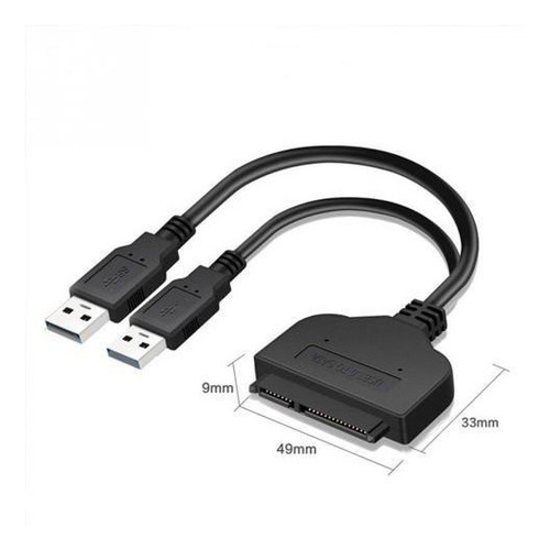 Cable Adaptador Sata A Usb 2.0 Disco Rigido Hdd Ssd 2.5 3.5