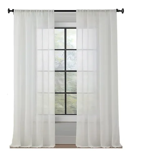 comprar Juego De Cortinas En Tela Voile 145x180 En Modo Hogar