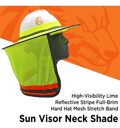 Sombrero Duro Reflectante Alta Visibilidad Color Visera