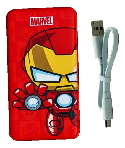 Cargador Portátil Marvel  Avengers Modelo Surtido Iron Man