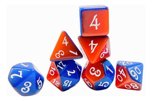 2 Juego De Dados De 7 Uds., Juego De Juguetes De