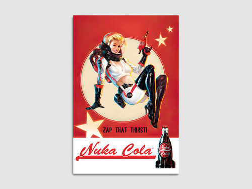 Cuadro Moderno Fallout Nuka Cola 60x40 Cm