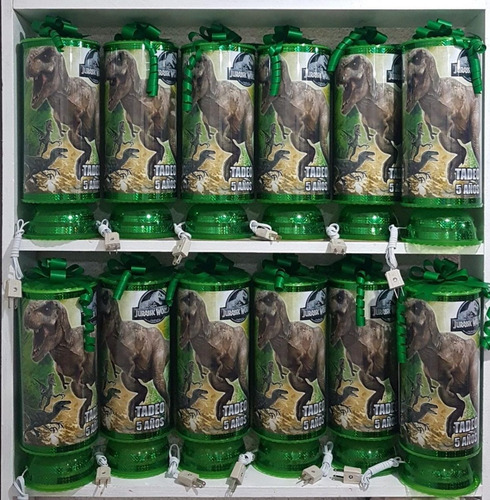 Centros De Mesa T-rex 10 Unidades Con Luz 38 Cm