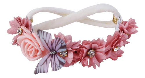 Diadema De Flores Para Niñas Elástica Diademas De Flores