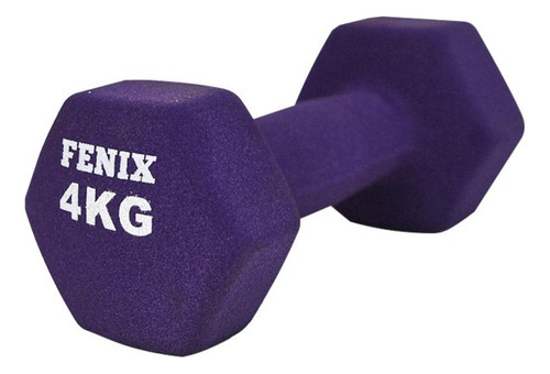 Mancuerna 4 Kg Fenix Equipment - Entrenamiento Efectivo Violeta