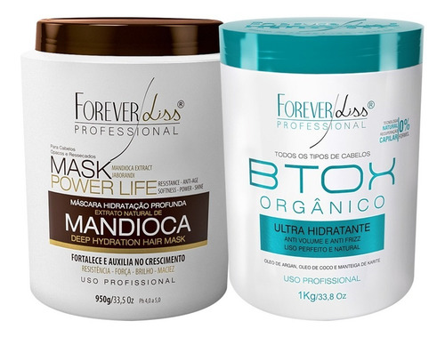 Forever Liss Btx Capilar Kg + Mascara De Mandioca Kg