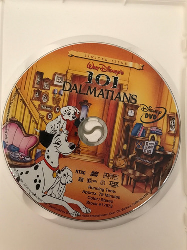Dvd Original 101 Dalmatas Walt Disney Los Clasicos (Usado)