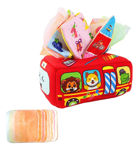 Juego De Caja De Pañuelos Sensorial Para Tirar 11 Pañuelos