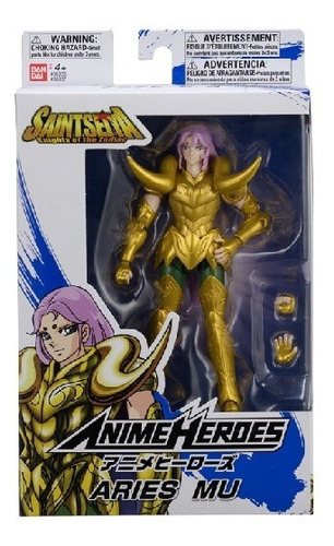 Saint Seiya Aries Mu Figura Articulada Bandai 36927