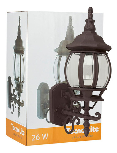 Farol De Exterior Siena Tecnolite Para Sobreponer 26w Base E