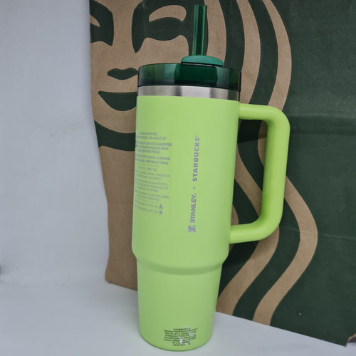 Termo Starbucks Stanley Verde Verde Lima