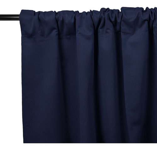 Cortinas Blackout Textil Living 130x210 2 Paños Importada Azul