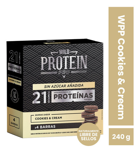 Wild Protein Pro Cookies & Cream 4 Uds