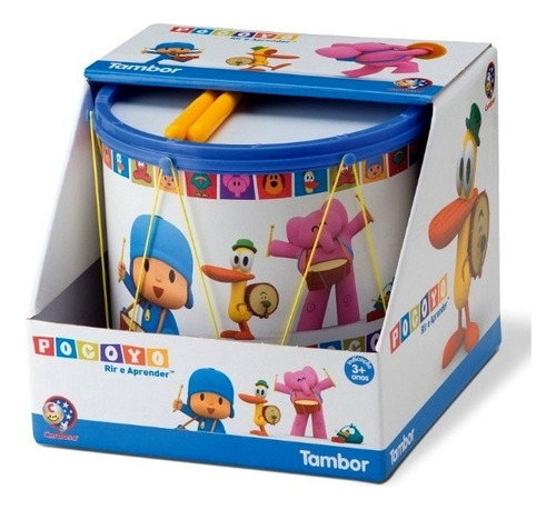 Brinquedo Infantil Tambor Turma Do Pocoyo Azul - Cardoso