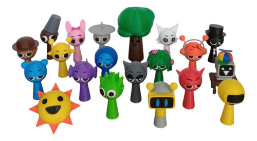 Incredibox Sprunki Muñecos 8cm Impresos 3d Por 5 Unidades