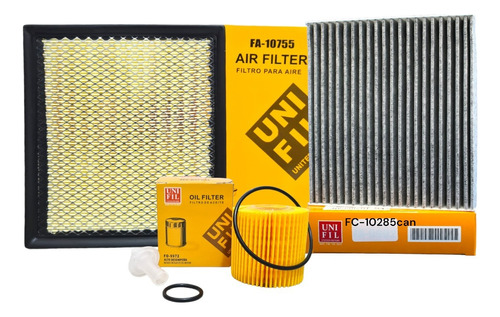 Kit Filtros Toyota Sienna 3.5 2011-2020 Aceite Aire & Cabina