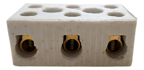 Conector De Porcelana \ Cerâmica Para Chuveiro Top Acabamento Escovado Cor Branco