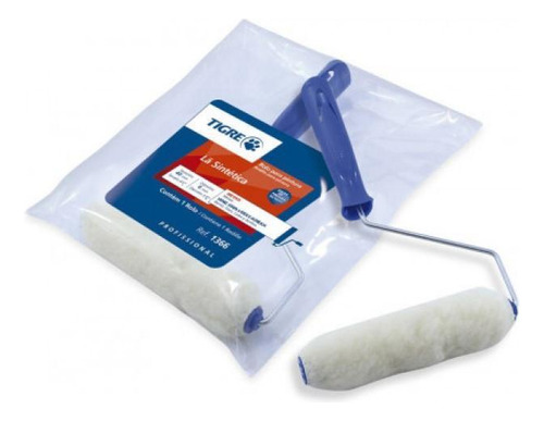 Kit 3 Rolo Pintura Rolinho Lã Sintética Com Cabo 15cm Tigre