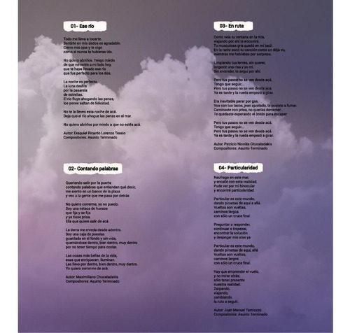 Imagen 6 de 6 de Asunto Terminado - Dos Puntos (versión Digital: Wav)