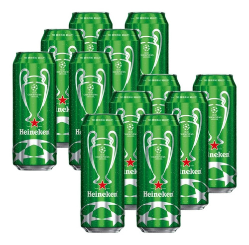 Cerveza Heineken Lata Pack X 12 X 473ml. - Original