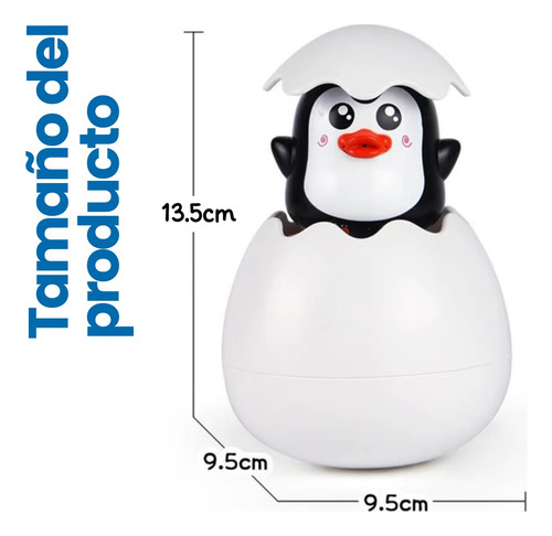 2 Piezas Juguete Baño Niños Regadera Huevo Pingüino Ducha F