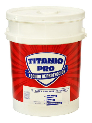 Latex Interior - Exterior Titanio Pro 20 Lt - Rex