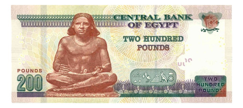 Egipto 200 Libras 2023 Billete Coleccion Sin Circular Unc